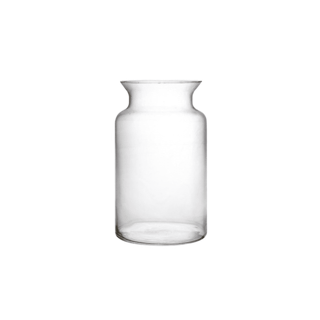 Vase Classique Transparent En Verre 20x15x15 Cm Pf