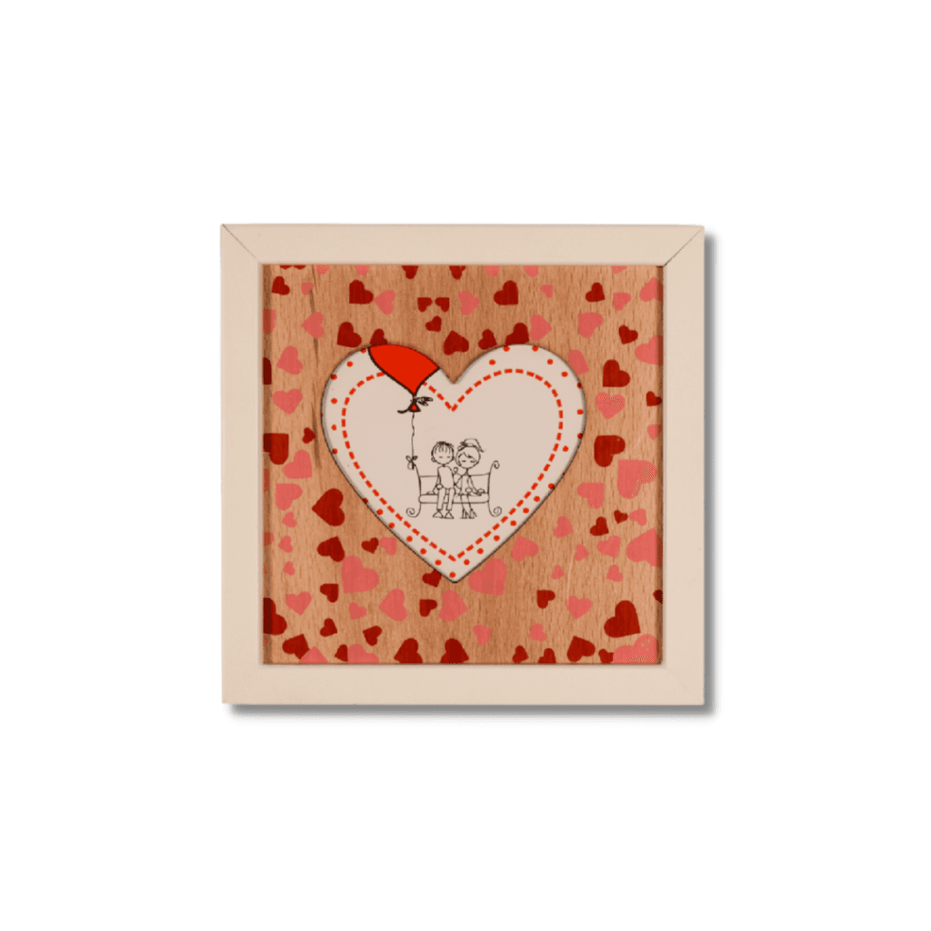 Cadre Photo  Lova  Avec Serigraphie 16x16cm