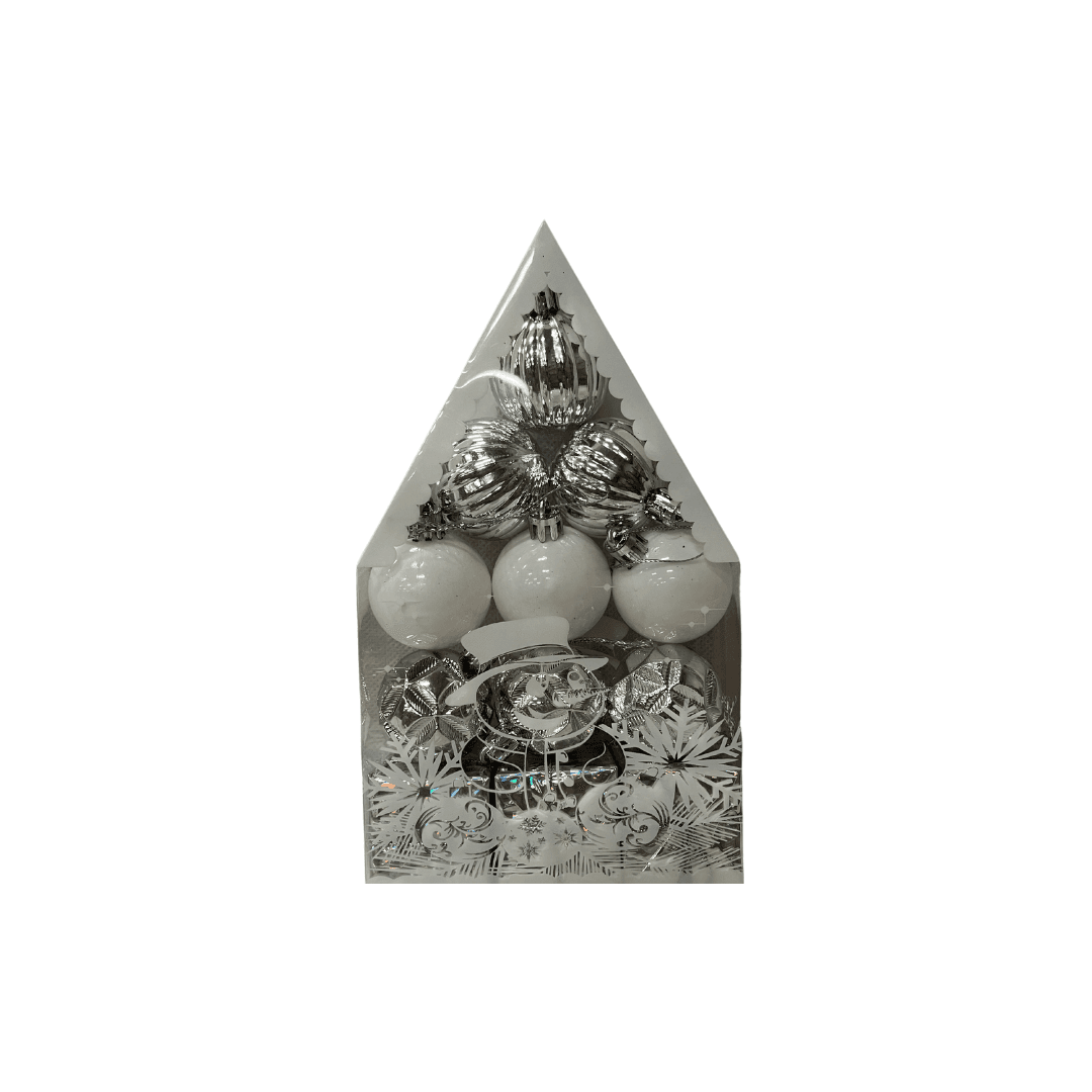 Boule De Noël Argente /Rose Gold 20psc Boite Home