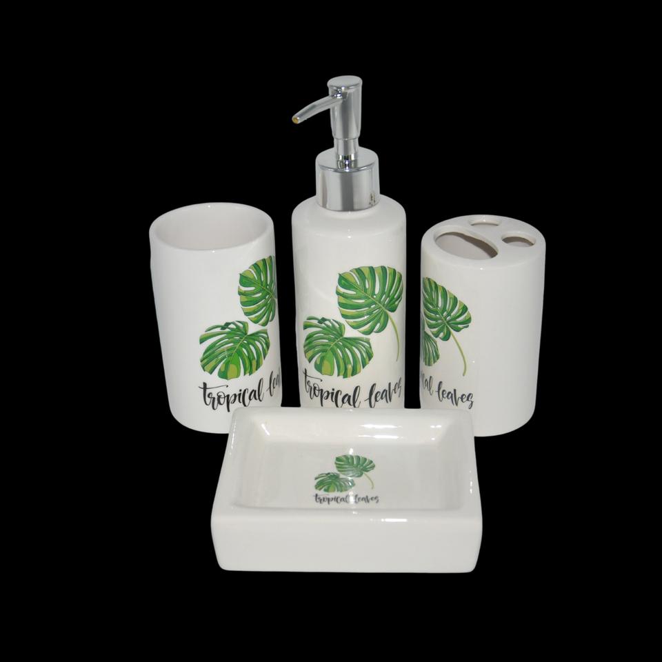 Accessoire Salle De Bain 4 Pcs  Ref Cq493