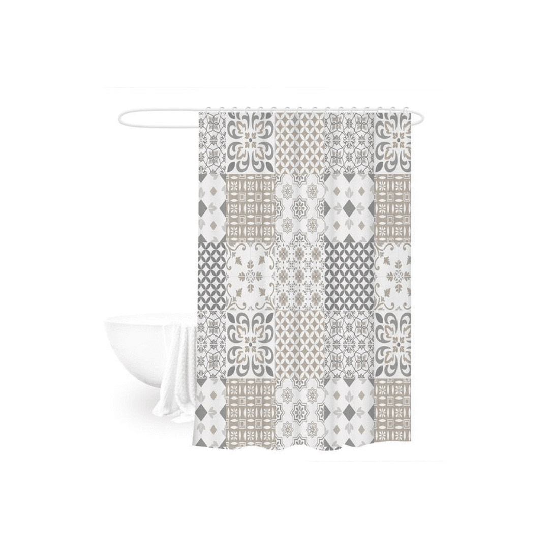 Rideaux De Bain Mosaique 180x180