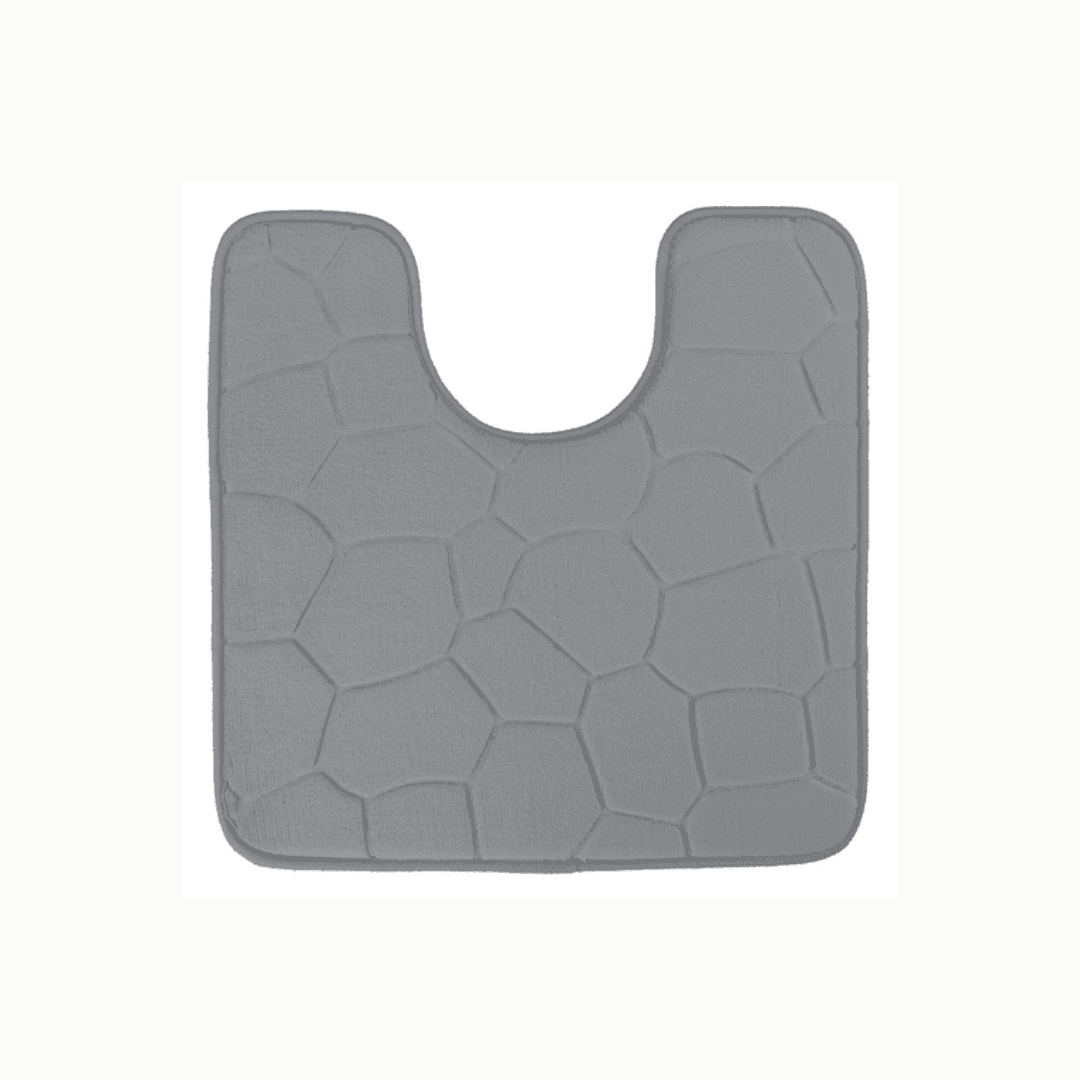 Tapis  Contour De Wc 45x45u Gris Ref