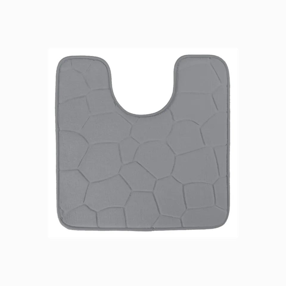 Tapis  Contour De Wc 45x45u Gris Ref