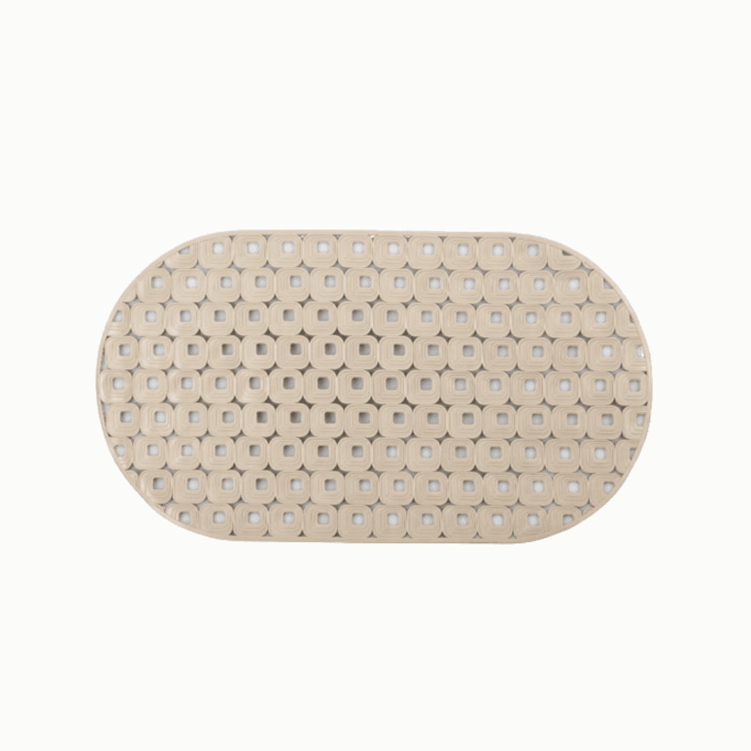 Tapis  De Bain Anti-Derapant  Beige 70x39 Cm