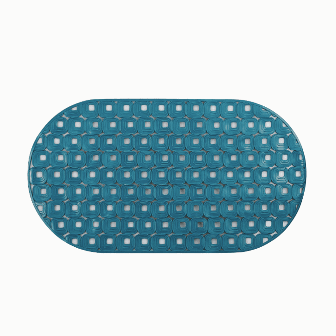 Tapis  De Bain Anti-Derapant  Aqua Bleu  70x39 Cm