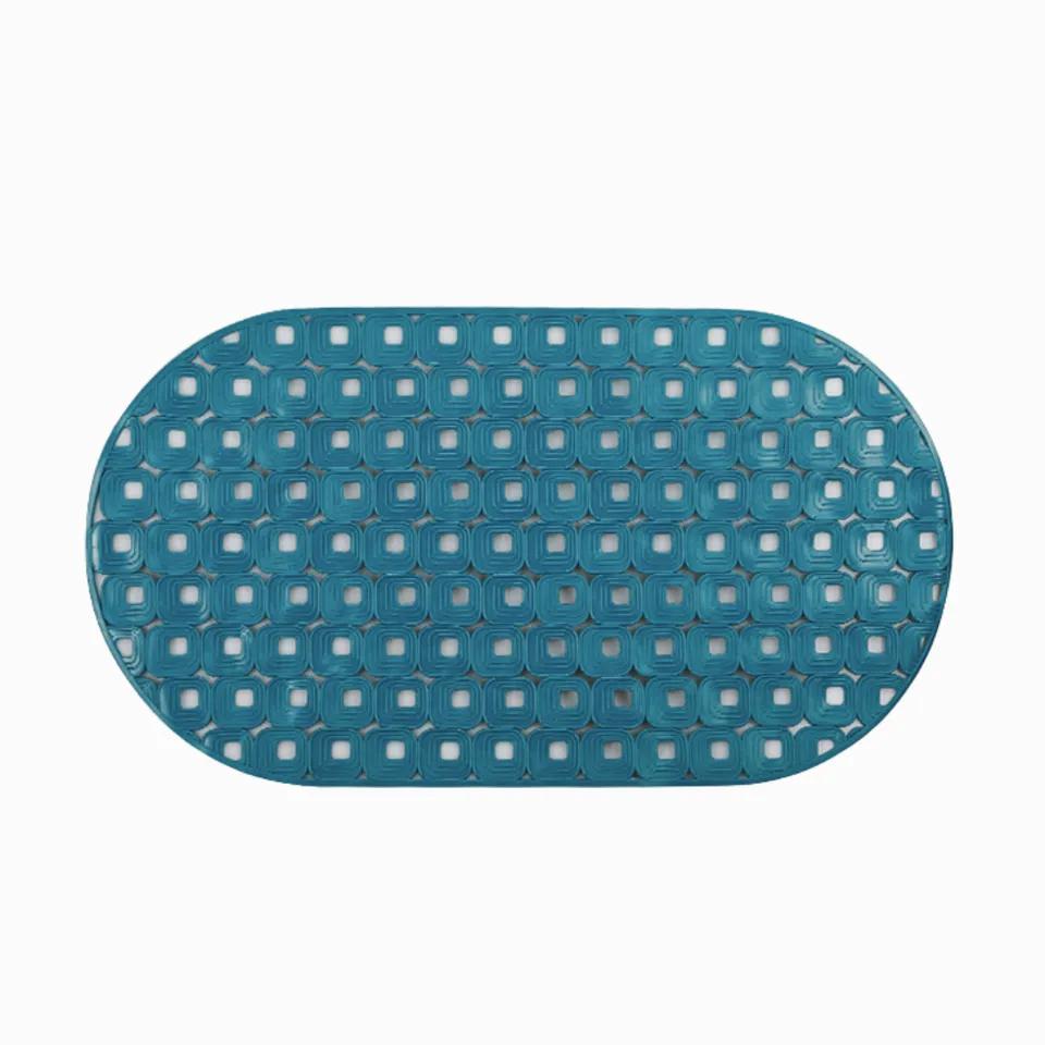 Tapis  De Bain Anti-Derapant  Aqua Bleu  70x39 Cm