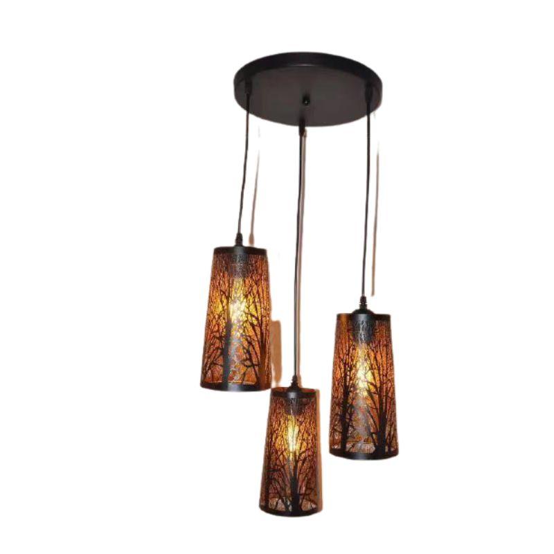 Suspension Nivada Triple Symétrique Cv-02/Am Filament 4w A-60+0163005