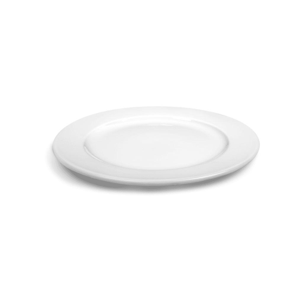 Assiette En Ceramique   Blanche 27 Cm Ref Fc-004