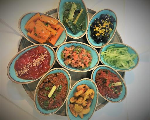 Taktouka, Zaalouk, Carottes Mcharmel