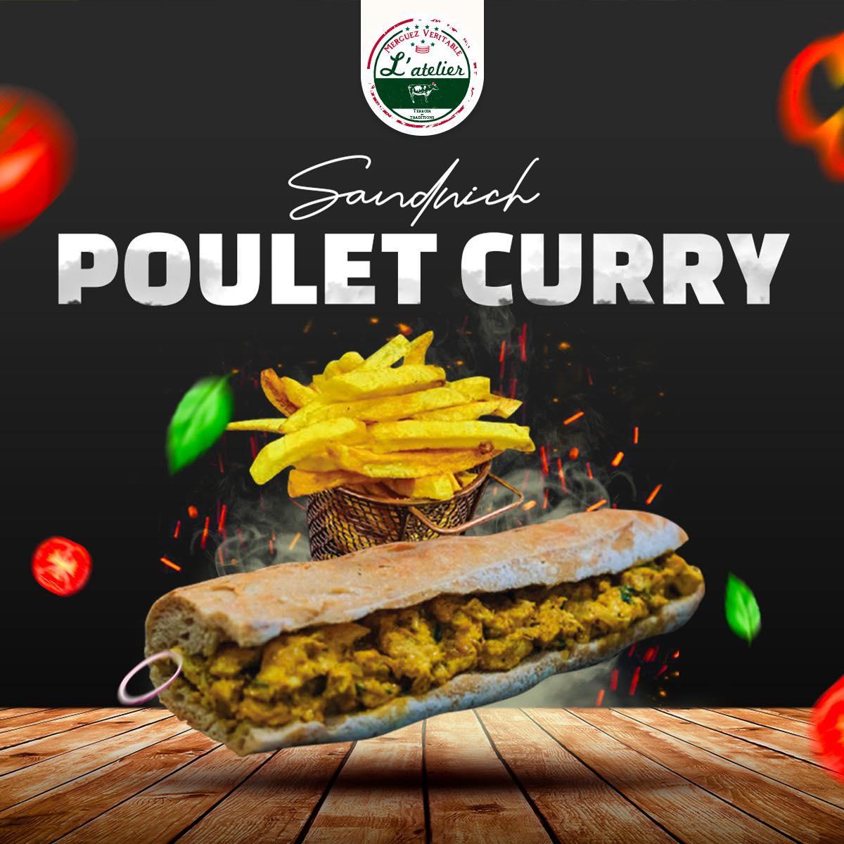 Sandwich Poulet Curry
