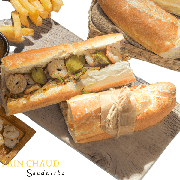 Sandwich Crevette Pain Chaud