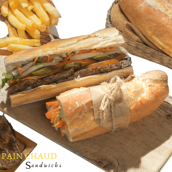 Sandwich Steak Pain Chaud