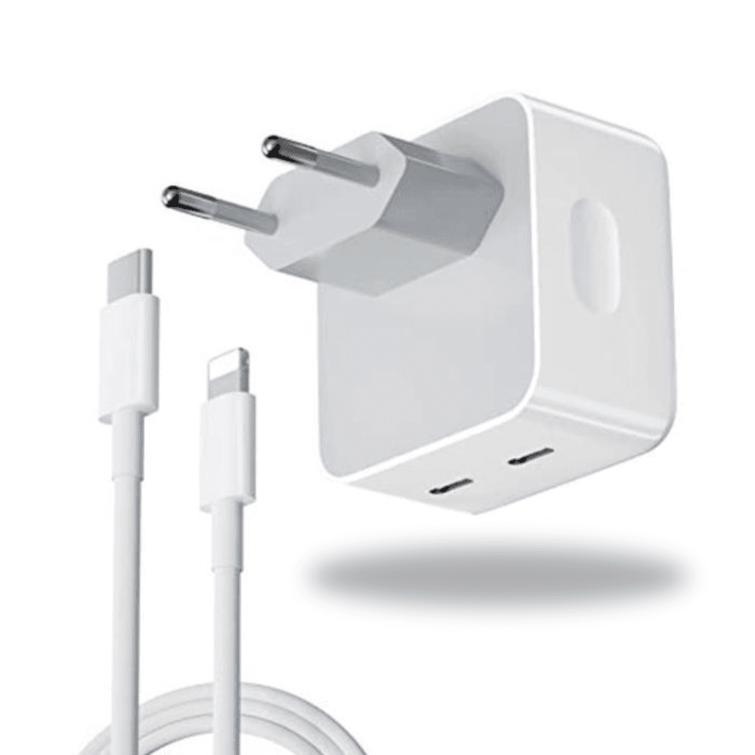 Chargeur 35w Dual ports USB-C+C / USB-C To Lightning cable Bonne Qualité