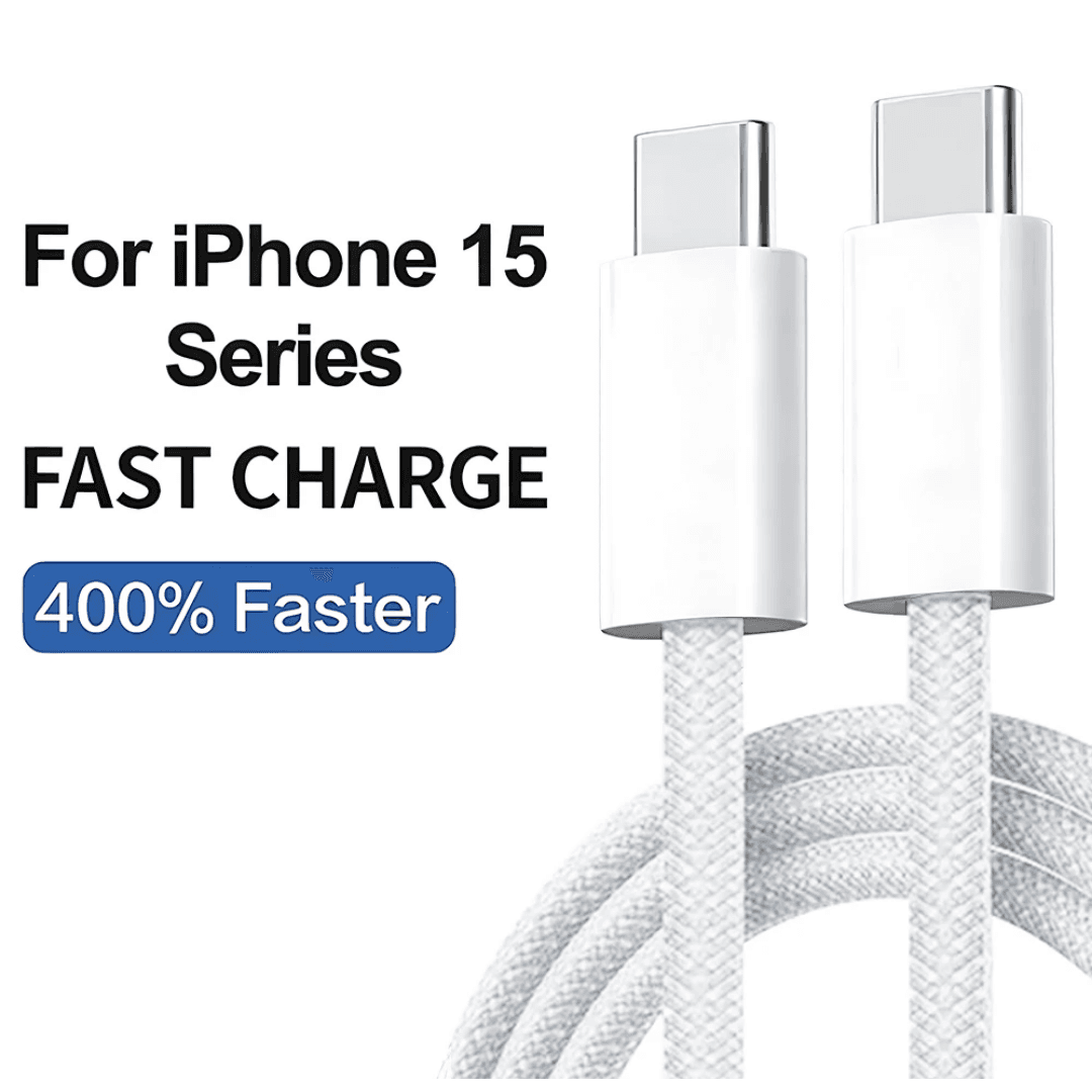 Cable Iphone 15 / 15 pro / 15 pro max USB-C TO USB-C  Haute Qualité
