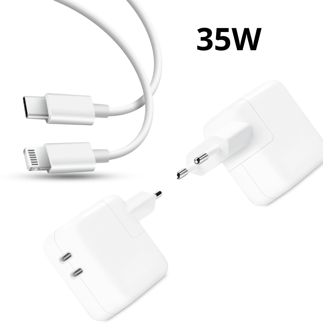 Chargeur  35 W USB-C+C ADAPTER USB-C+C TO Lightning Cable Haute Qualité