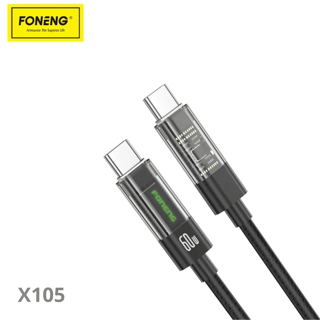 Cable Foneng  X105 USB-C TO USB-C 60W Haute qualité