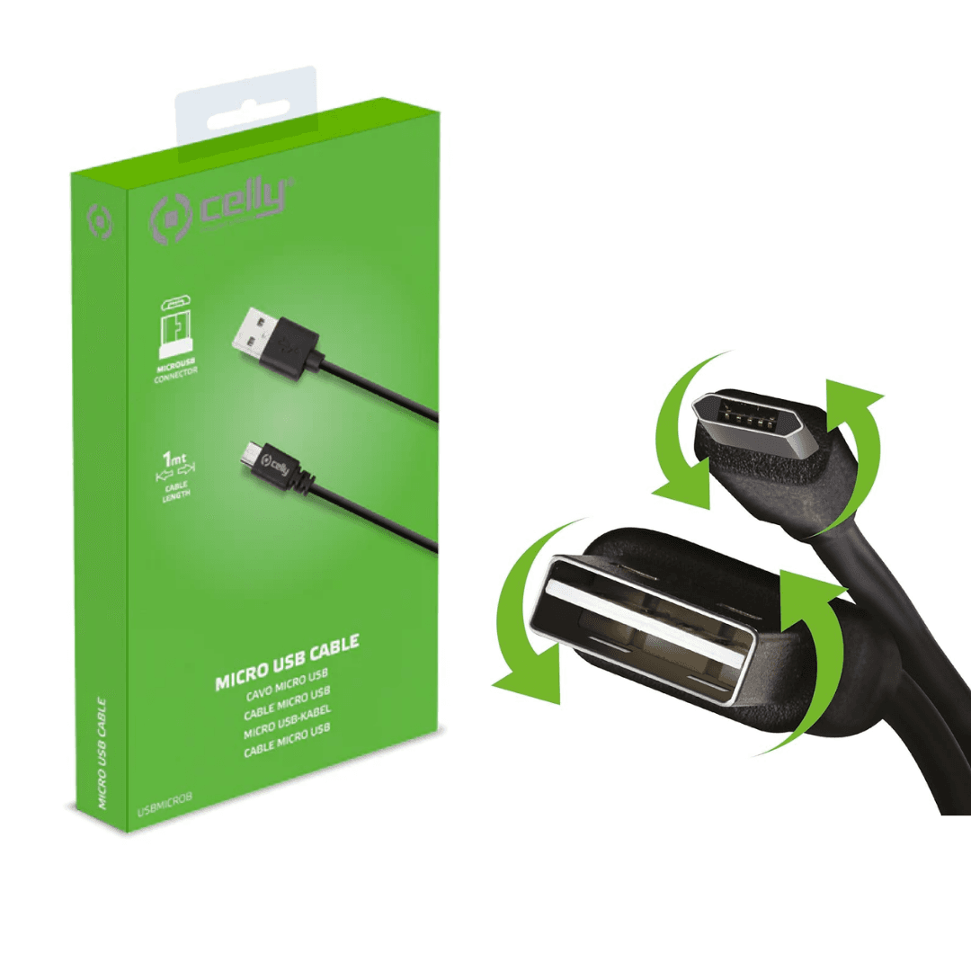 CELLY MICRO USB CABLE avec facilite l'insertion