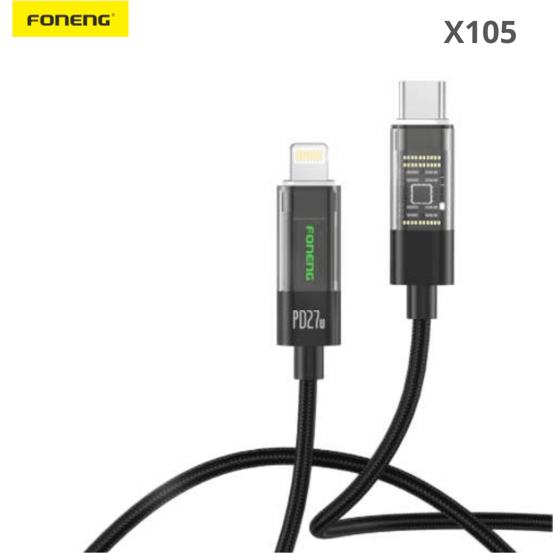 Cable Foneng  X105 USB-C TO Lightning 60W Haute qualité