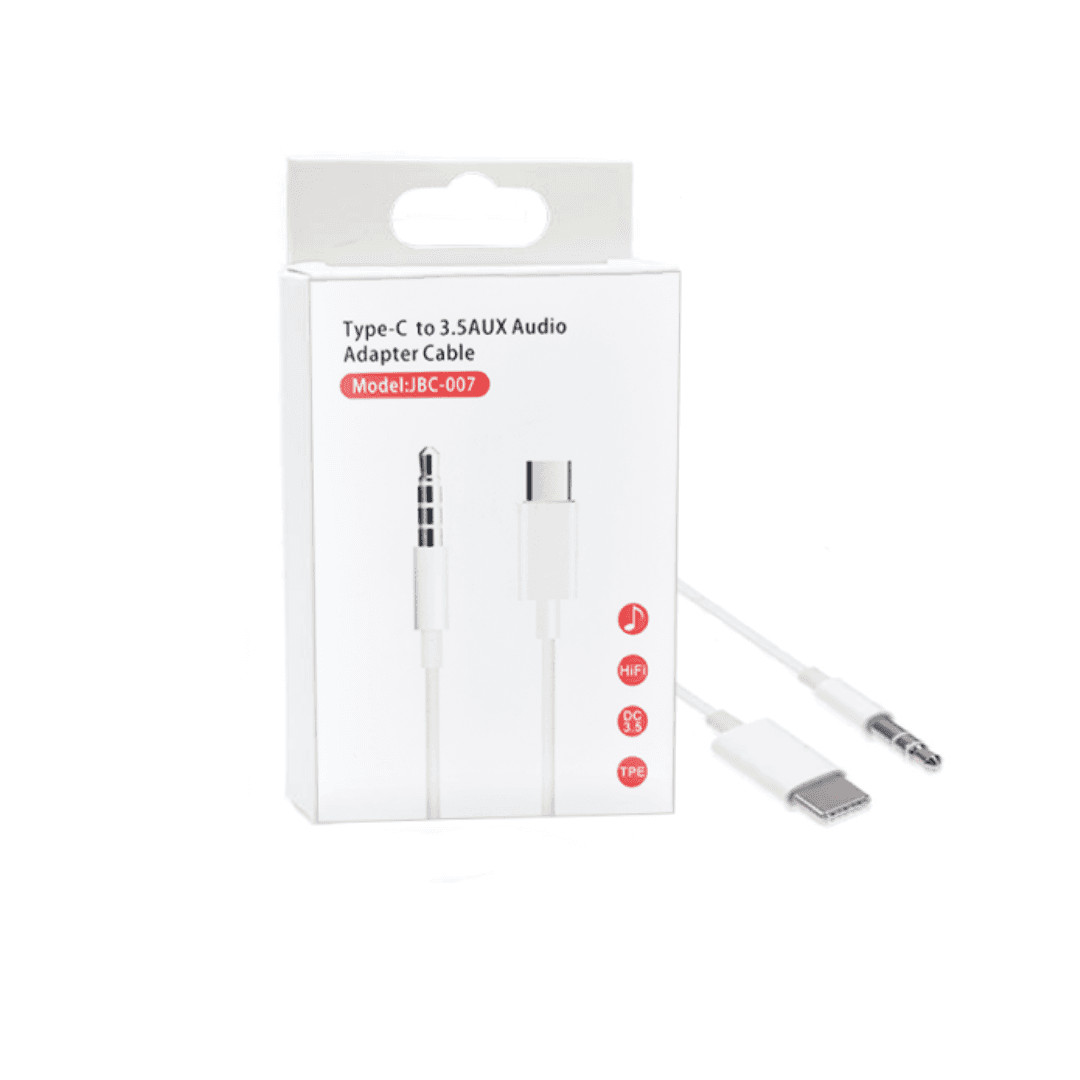 Type-c To 3.5 aux Audio Adapter Cable JBC-007  Haute Qualité