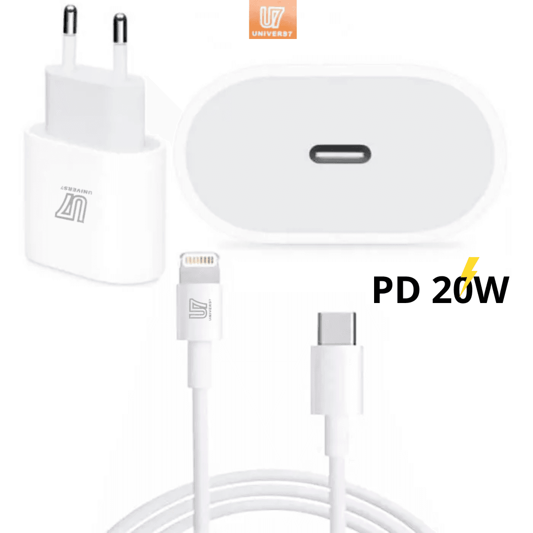 Chargeur U7 PD20W USB-C To Lightning Cable HauteQualité