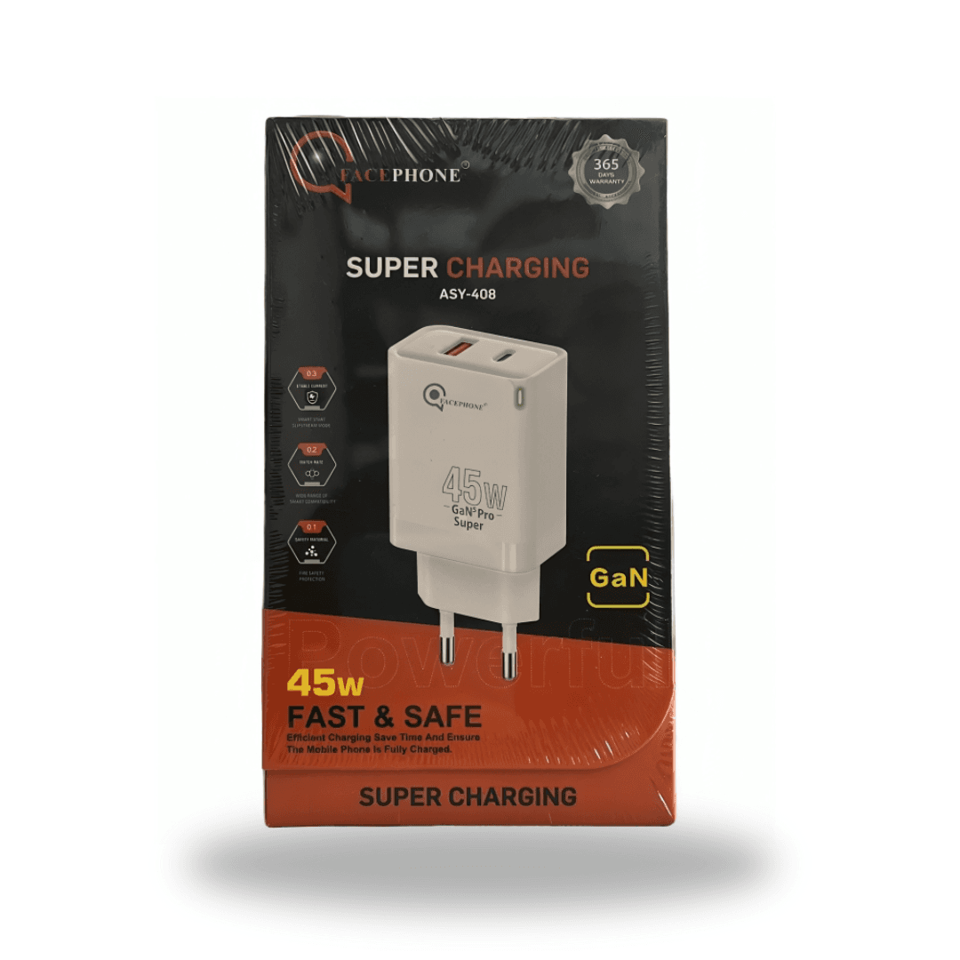 SUPER CHARGING ASY-408 FACEPHONE 45W Haute Qualité