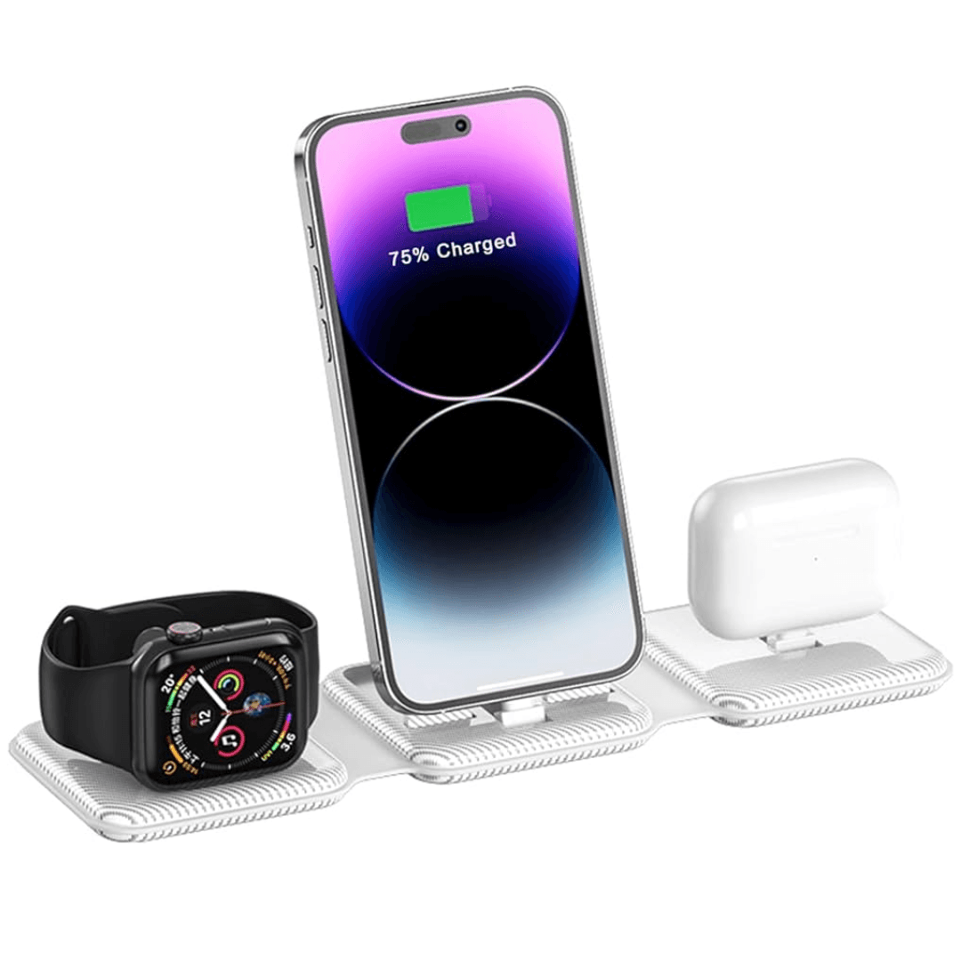 Magnetic 3in1  Foldable Wirless Charging Station A75  Bonne Qualité