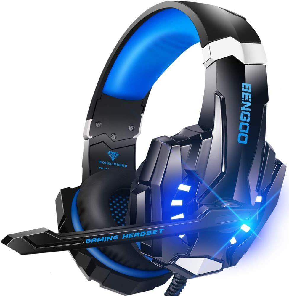 BENGOO G9000 Stéréo Gaming Headset pour PS4 PC Xbox One PS5 Controller