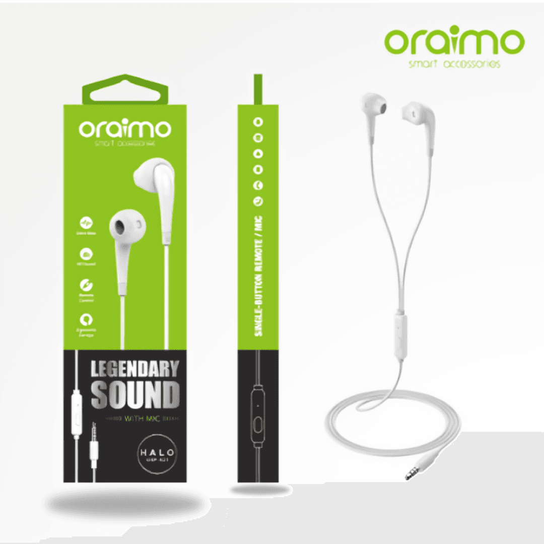 Ecouteur Oraimo  OEP-E21P Haute Qualité Blanc