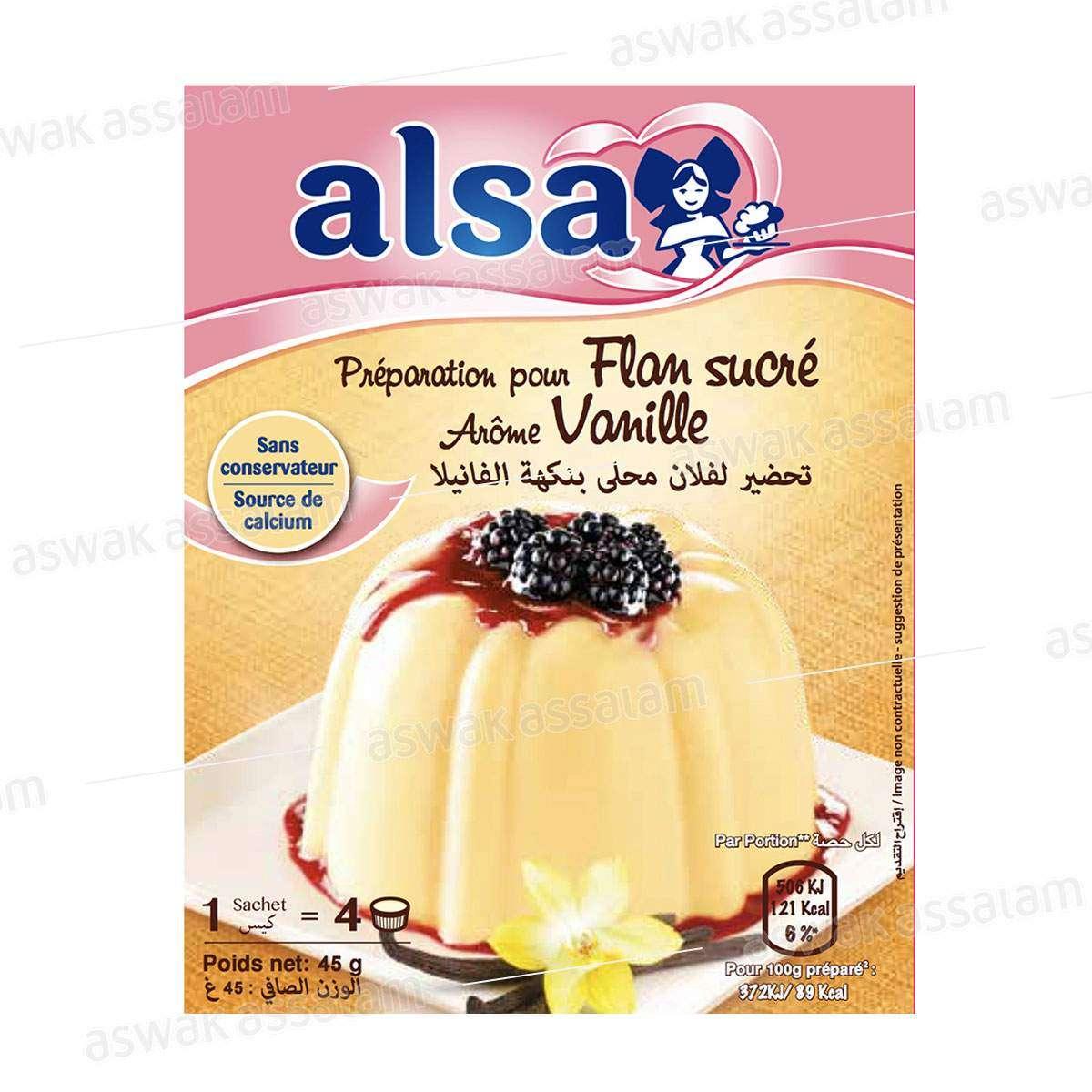 Flan Sucré Vanille - ALSA