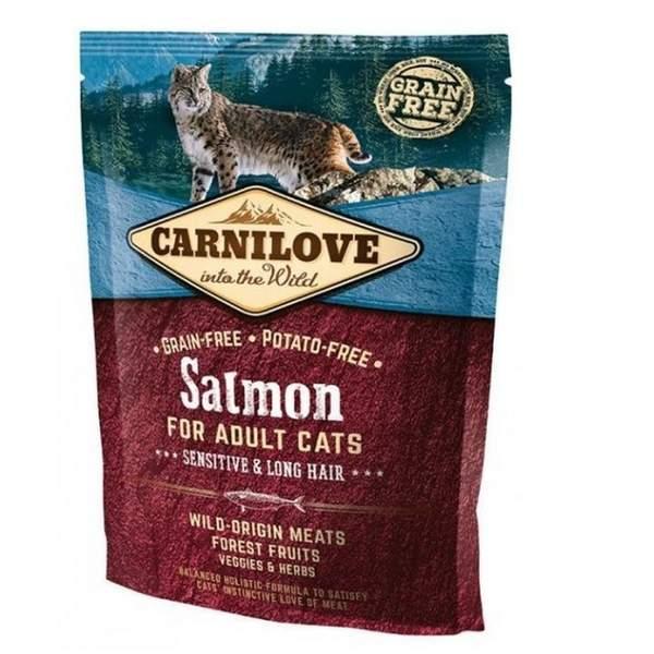 CARNILOVE Chat Adult Sensitive & Long Hair Saumon 400 G (12294)