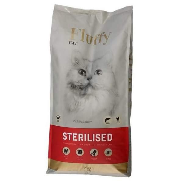 Fluffy croquettes chat stérilisé 15 kg (10738)