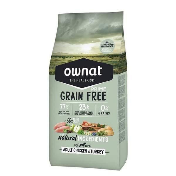 OWNAT Grain Free Prime Adult Chicken & Turcky 12KG (14606)