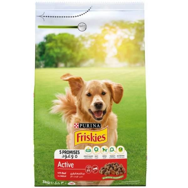FRISKIES Chiens active bœuf 3kg (80235)