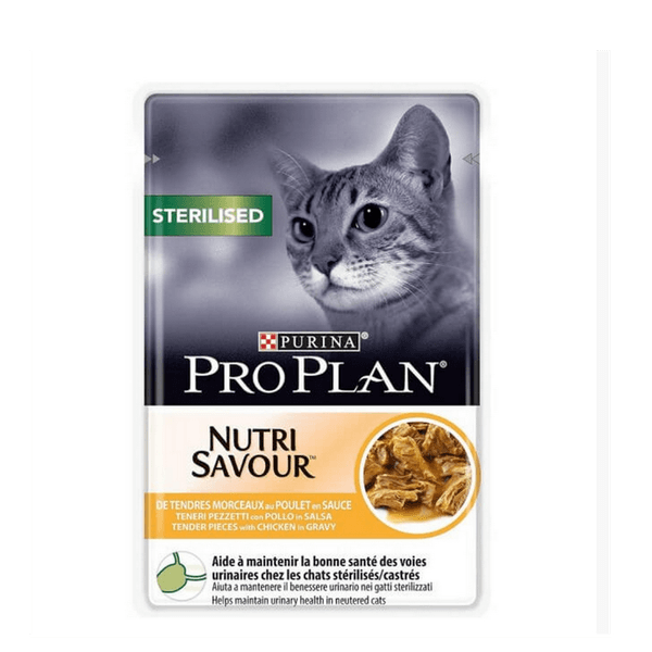 PURINA PRO PLAN NUTRISAVOUR STERILISED POULET 85g (88265)