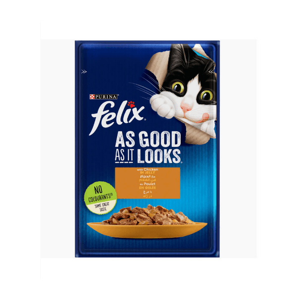 PURINA FELIX POCHON CHAT POULET EN GELEE 85GR (90261)