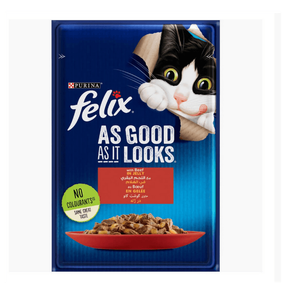 PURINA FELIX POCHON CHAT BOEUF 85GR (90353)