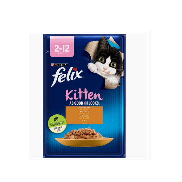 PURINA FELIX Tendre Effilées Au Poulet Pour Junior 85gr (91046)