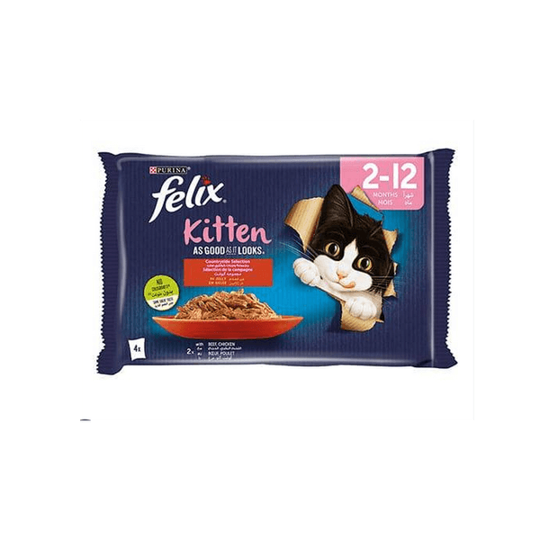 PURINA FELIX POCHON CHAT JUNIOR 4X85GR (94580)