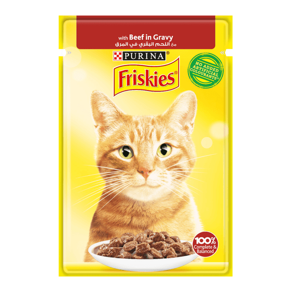 FRISKIES Chats Bœuf pouchons 85GR (76695)