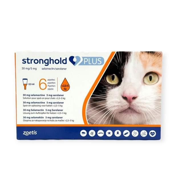 STRONGHOLD PLUS 30MG/5MG CHAT 2,5 À 5KG BOÎTE DE 1 PIPETTE (02941)