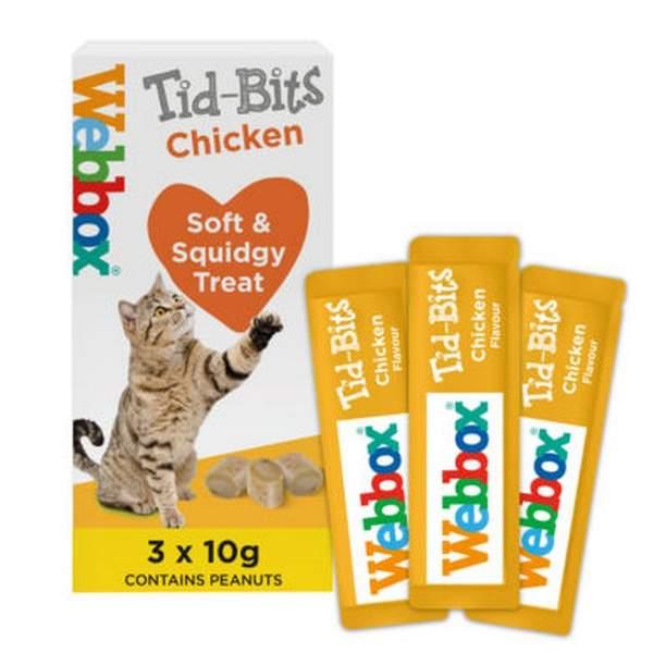 Webbox Cat Tasty Tid Bits Chicken 30g (19983)