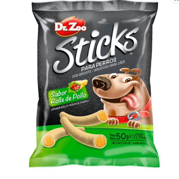 DR ZOO Sticks Friandise Avec Rouleaux De Poulet 50 g (82541)