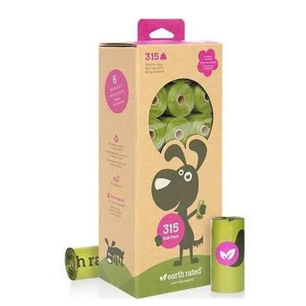 EARTH RATED SPARE BAGS 21 ROLLS X 15 BAGS LAVENDER (00703)