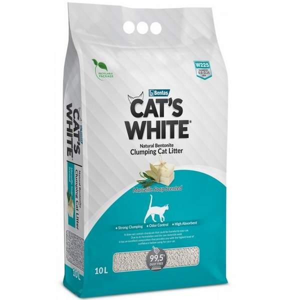 CATS WHITE litière 10L (61020)