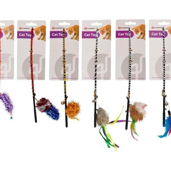 FLAMINGO Canne à pêche Cat Toys - Multicolore - 5 x 3 (49721)