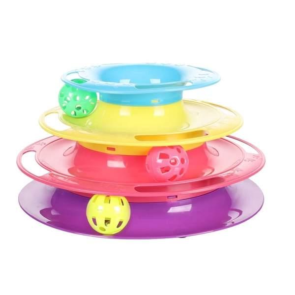 FLAMINGO Jouet Bagera Circuit Avec Balle pour Chat (81234)