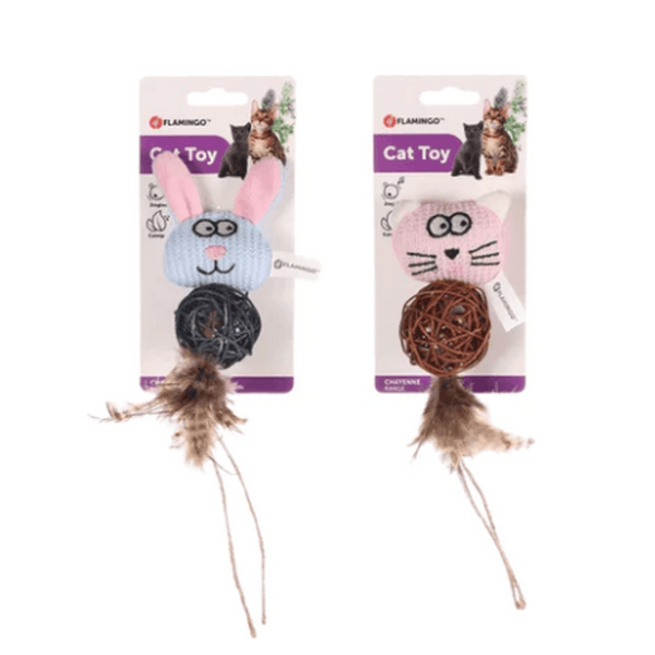 FLAMINGO JOUET CHAYENNE LAPIN & CHAT AVEC BALLE (50018)