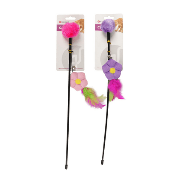 FLAMINGO Jouet happy Flower canine a pêche (55008)