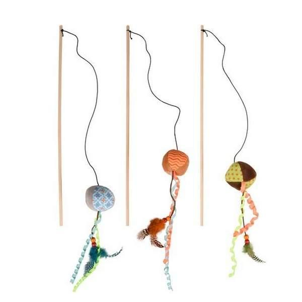 FLAMINGO Jouet kirk canin a pêche balle (58236)