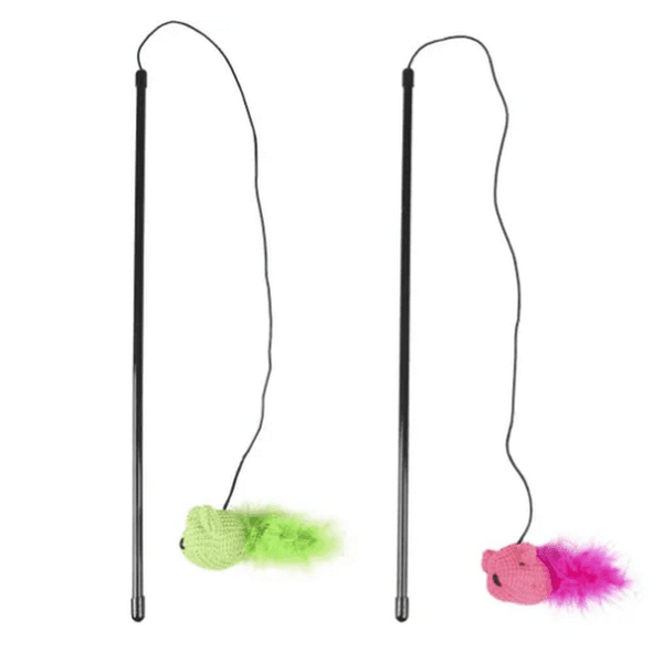 FLAMINGO JOUET VERA CANNE À PÊCHE SOURIS (10692)